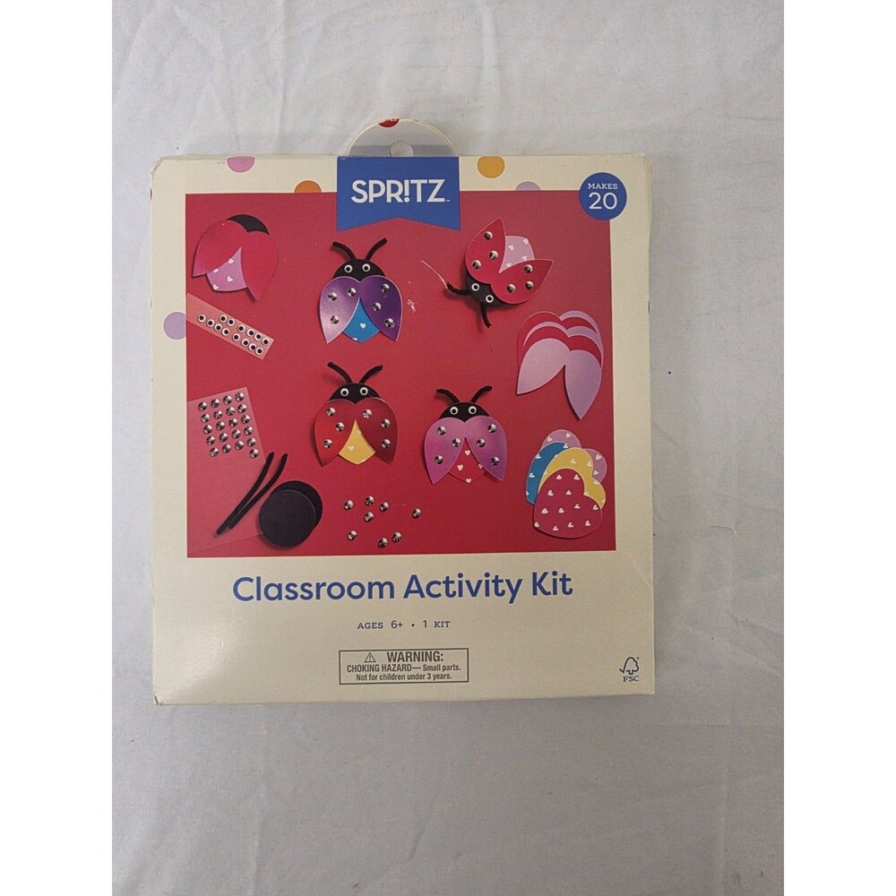 Spr!tz Classroom Activity Kit Makes 20 Ladybug & Bee Felt Crafts Kids Group DIY